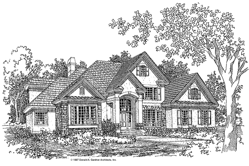 Home Plan - Exterior - Front Elevation for Country House Plan #929-330 - 4 bed, 2.5 bath