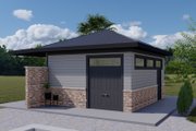 Modern Style House Plan - 0 Beds 1 Baths 518 Sq/Ft Plan #1060-111 