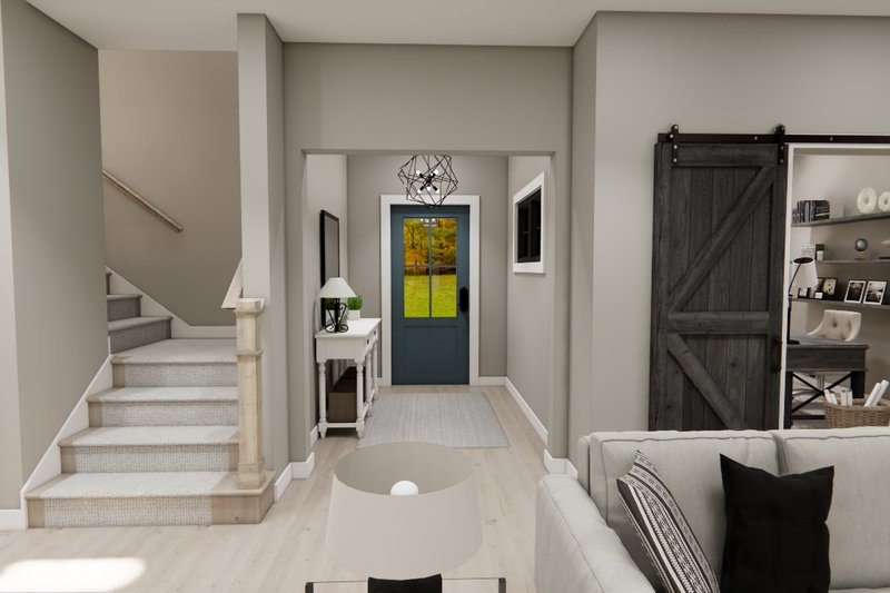 Home Plan - Interior - Entry for Farmhouse House Plan #51-1371 - 4 bed, 3.5 bath