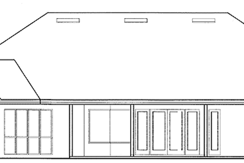 Home Plan - Exterior - Rear Elevation for Mediterranean House Plan #417-787 - 3 bed, 3 bath