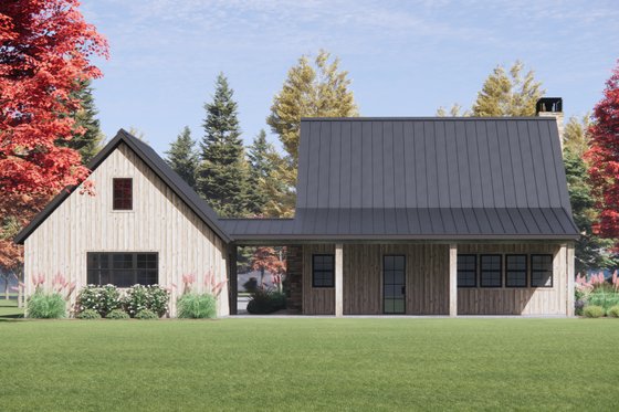 Exterior - Rear Elevation for Farmhouse House Plan #1096-159 - 3 bed, 2.5 bath