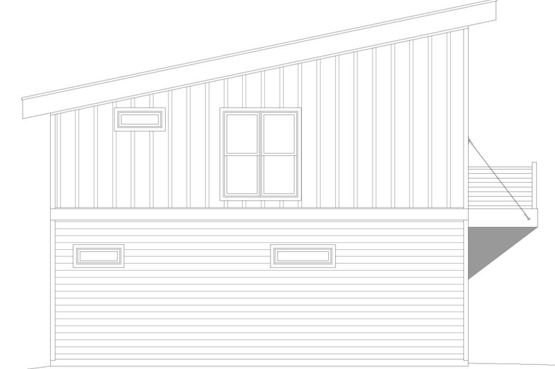 Dream House Plan - Exterior - Other Elevation 1 for Modern House Plan #932-386 - 2 bed, 1 bath