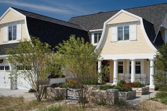 Exterior - Front Elevation 3 for Colonial House Plan #928-179 - 5 bed, 5.5 bath