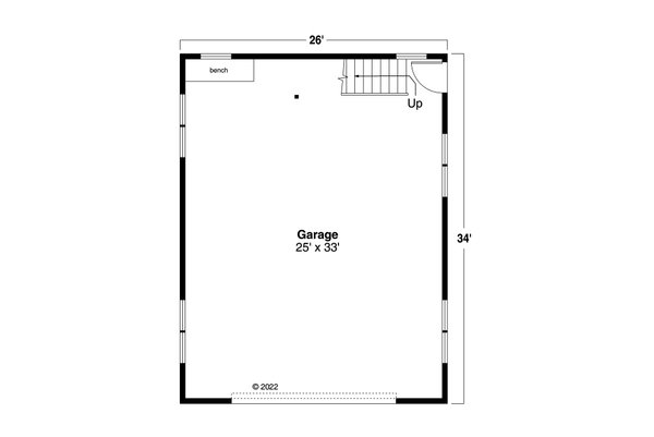 Craftsman Floor Plan - Main Floor Plan #124-1326
