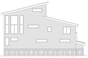 Exterior - Rear Elevation for Contemporary House Plan #932-217 - 2 bed, 2 bath