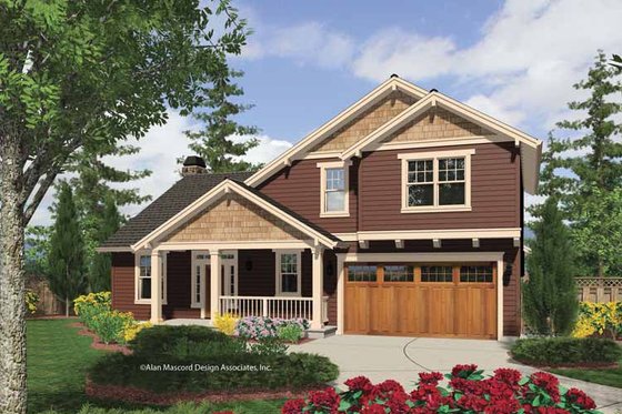Exterior - Front Elevation 3 for Craftsman House Plan #48-849 - 3 bed, 2.5 bath