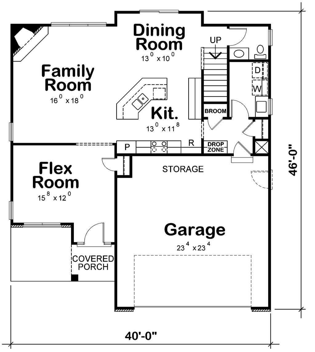 3 bedroom bungalow house floor plans