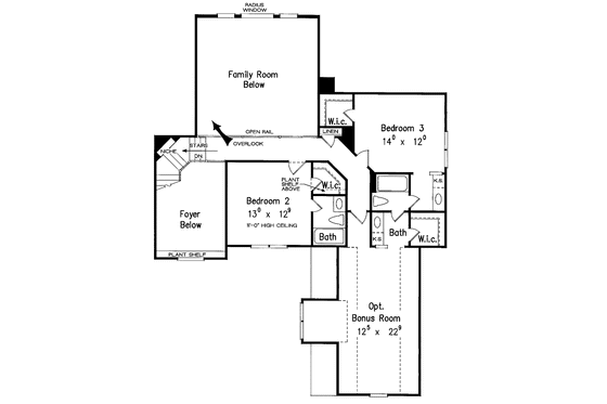 Floor Plan - Upper Floor for Country House Plan #927-139 - 3 bed, 3.5 bath