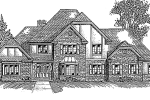 House Blueprint - European Exterior - Front Elevation Plan #994-12