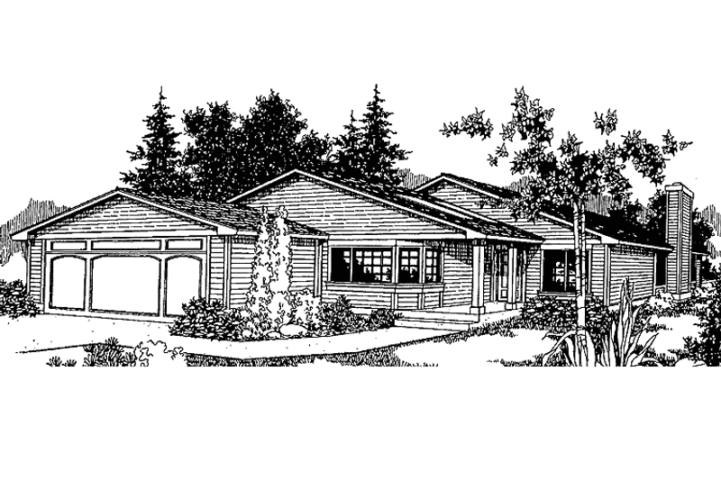 Home Plan - Craftsman Exterior - Front Elevation Plan #60-726