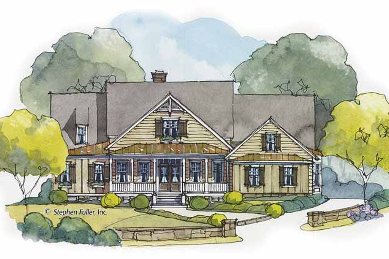 Dream House Plan - Country Exterior - Front Elevation Plan #429-433