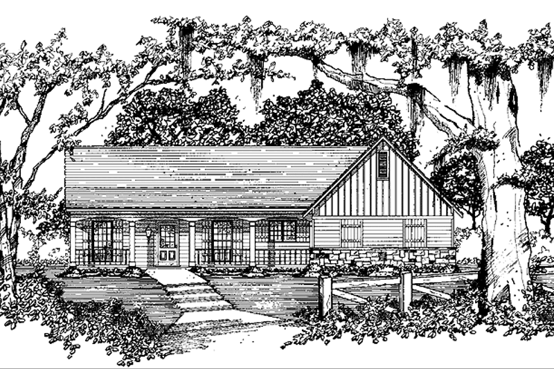 House Design - Country Exterior - Front Elevation Plan #36-572