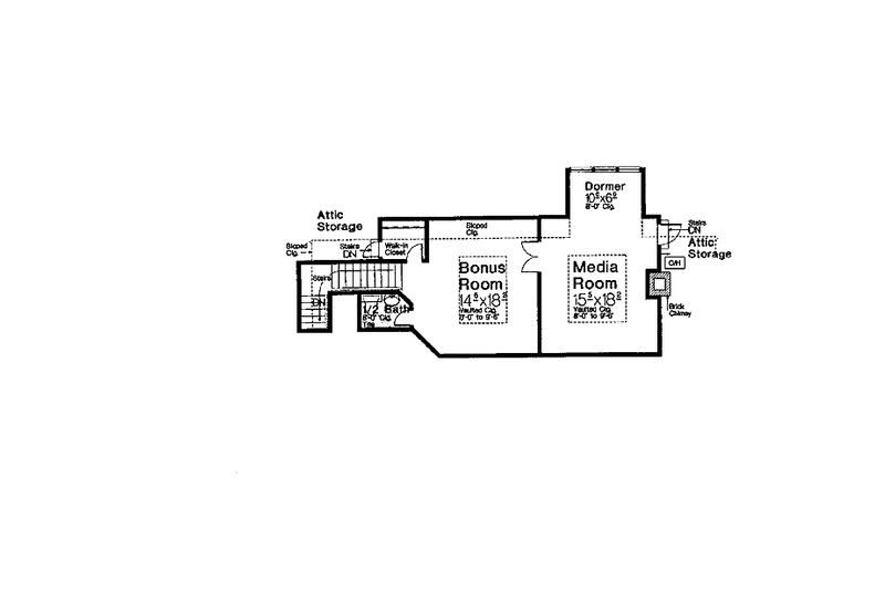 Dream House Plan - Floor Plan - Other Floor for Country House Plan #310-1248 - 3 bed, 2.5 bath