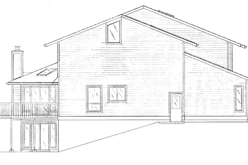 Dream House Plan - Exterior - Other Elevation 1 for Contemporary House Plan #320-1008 - 3 bed, 2.5 bath