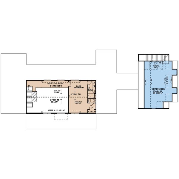 Architectural House Design - Floor Plan - Upper Floor for Farmhouse House Plan #923-411 - 3 bed, 3.5 bath