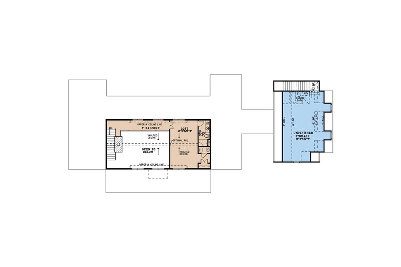 Architectural House Design - Floor Plan - Upper Floor for Farmhouse House Plan #923-411 - 3 bed, 3.5 bath