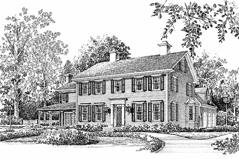 Dream House Plan - Classical Exterior - Front Elevation Plan #1016-7