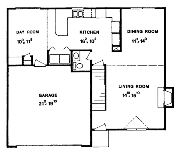 House Plan Design - Country Floor Plan - Main Floor Plan #405-242