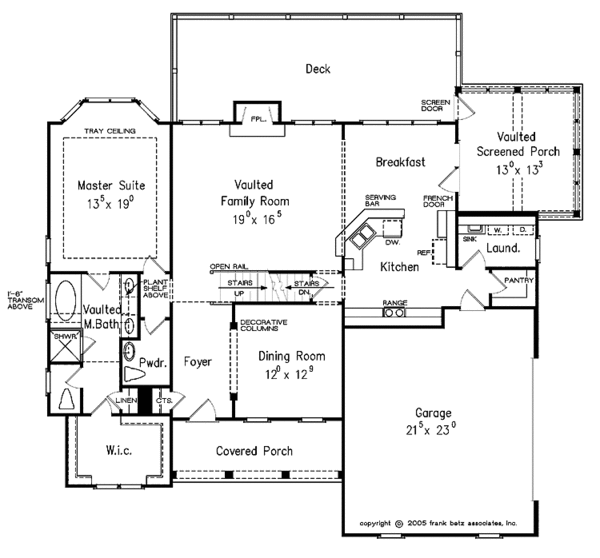 House Design - Craftsman Floor Plan - Main Floor Plan #927-339