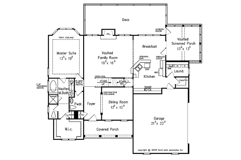Home Plan - Floor Plan - Main Floor for Craftsman House Plan #927-339 - 3 bed, 3.5 bath