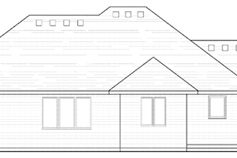 Dream House Plan - Exterior - Rear Elevation for European House Plan #51-972 - 1 bed, 1.5 bath