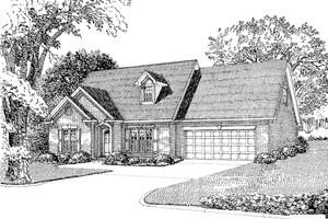 Colonial Exterior - Front Elevation Plan #17-2728