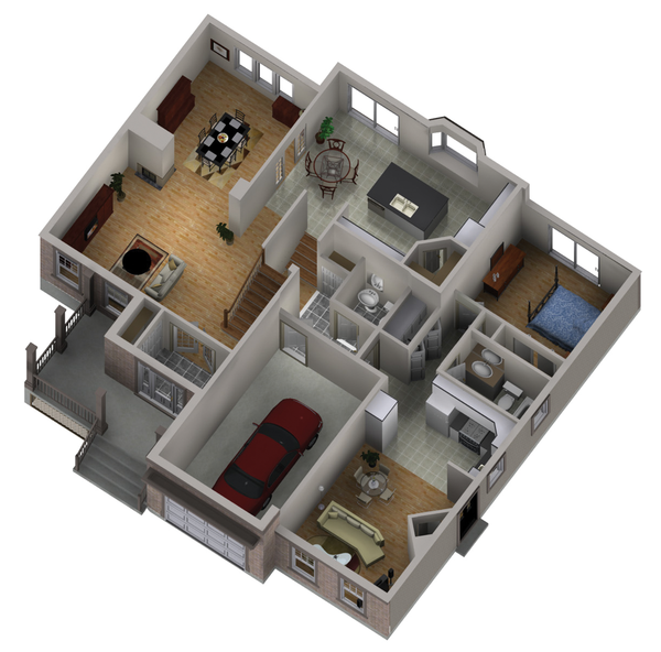 Traditional Floor Plan - Main Floor Plan #25-4403