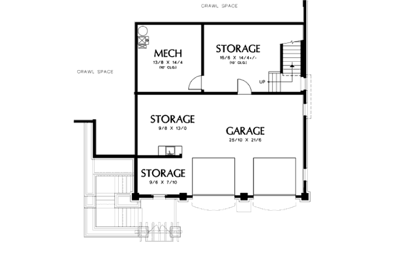 Home Plan - Floor Plan - Lower Floor for Craftsman House Plan #48-364 - 4 bed, 4 bath
