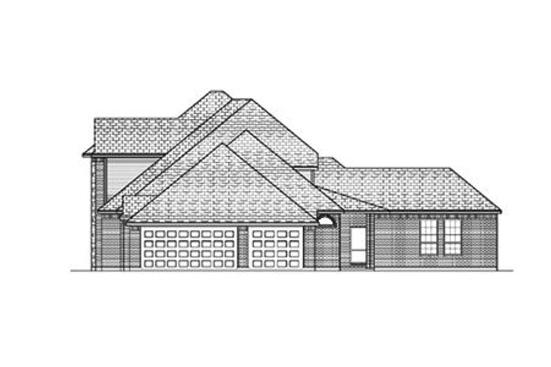 Home Plan - Exterior - Rear Elevation for European House Plan #84-409 - 4 bed, 3.5 bath