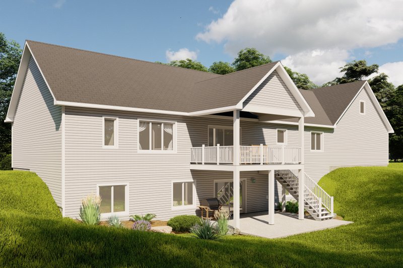 House Design - Exterior - Rear Elevation for Country House Plan #1064-184 - 4 bed, 3 bath