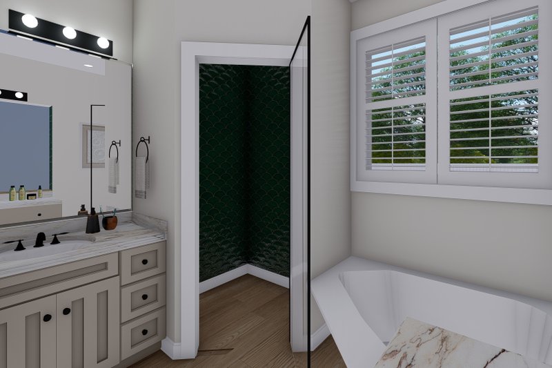 Architectural House Design - Interior - Master Bathroom for Traditional House Plan #1060-143 - 3 bed, 2.5 bath