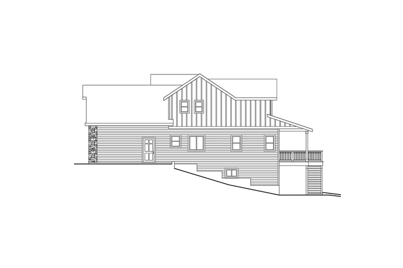 House Blueprint - Exterior - Other Elevation 1 for Farmhouse House Plan #124-1465 - 5 bed, 3 bath