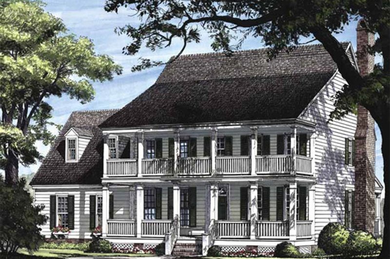 Dream House Plan - Exterior - Other Elevation for Colonial House Plan #137-145 - 4 bed, 3 bath