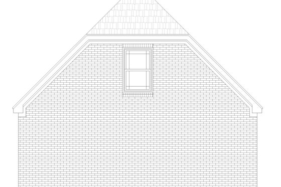 Exterior - Rear Elevation for Country House Plan #932-84, 0 bath
