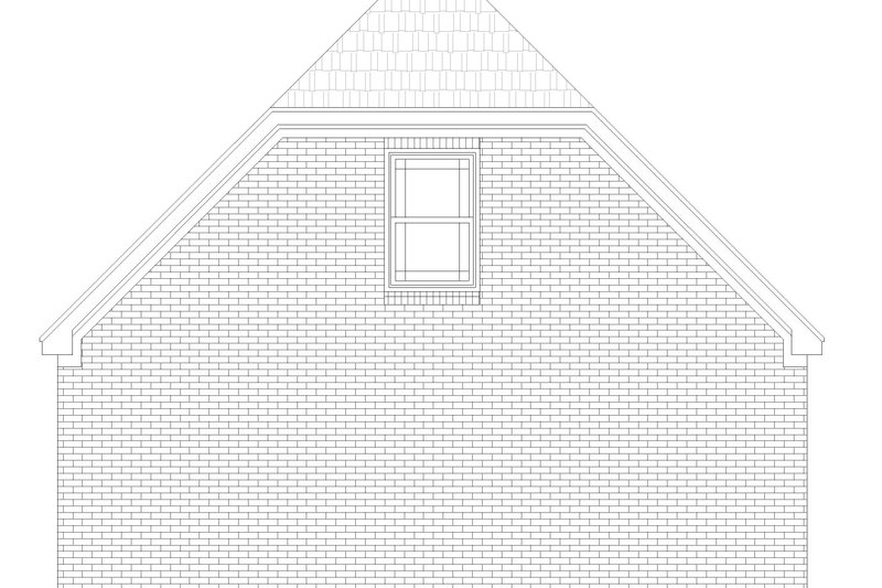House Blueprint - Exterior - Rear Elevation for Country House Plan #932-84, 0 bath