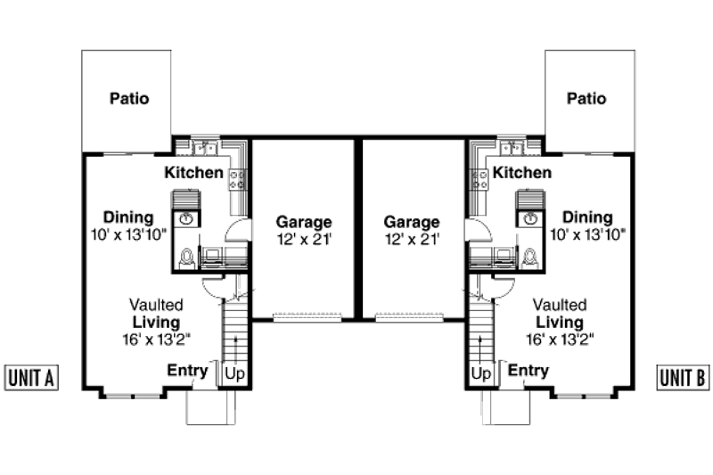 Home Plan - Floor Plan - Main Floor House Plan #124-677 - 2 bed, 1.5 bath