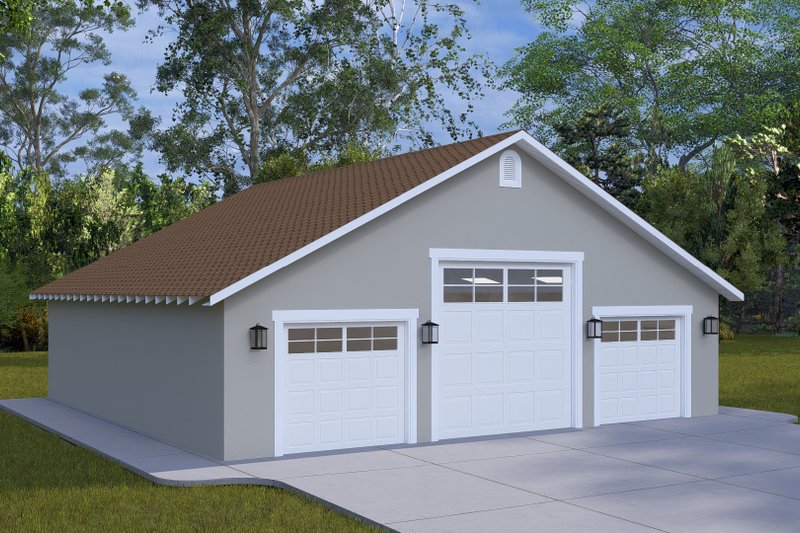 Home Plan - Exterior - Front Elevation 4 for Ranch House Plan #1060-309, 0 bath