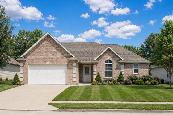 Exterior - Front Elevation 3 for European House Plan #20-1422 - 2 bed, 2 bath