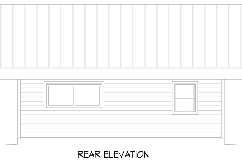 Dream House Plan - Exterior - Rear Elevation for Contemporary House Plan #932-716 - 1 bed, 1 bath