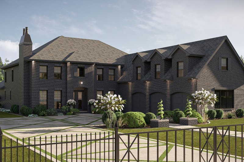 Dream House Plan - Exterior - Front Elevation 4 for Colonial House Plan #455-388 - 5 bed, 4.5 bath