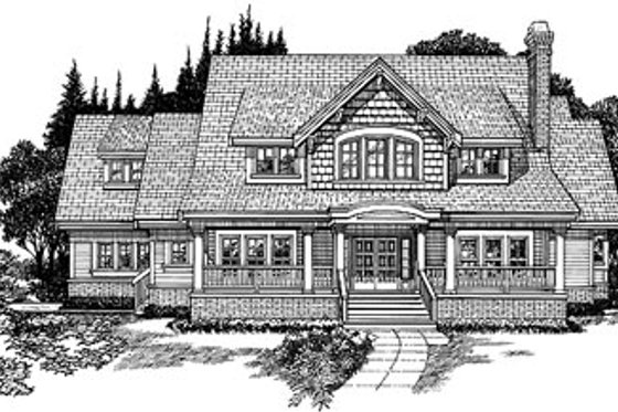 Exterior - Front Elevation for Craftsman House Plan #47-390 - 4 bed, 3.5 bath