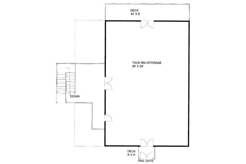 Dream House Plan - Floor Plan - Upper Floor for Country House Plan #117-661, 1 bath