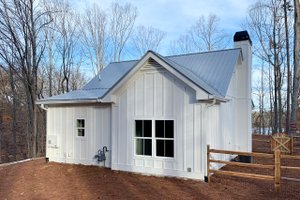 Exterior - Rear Elevation for Country House Plan #437-98 - 2 bed, 1 bath