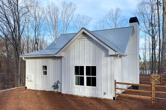 Exterior - Rear Elevation for Country House Plan #437-98 - 2 bed, 1 bath