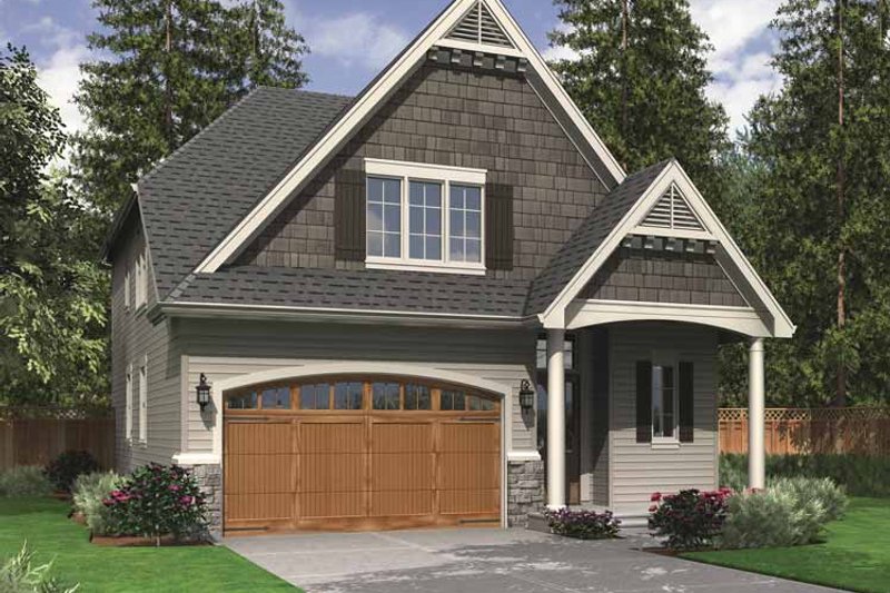 House Blueprint - Traditional Exterior - Front Elevation Plan #48-856