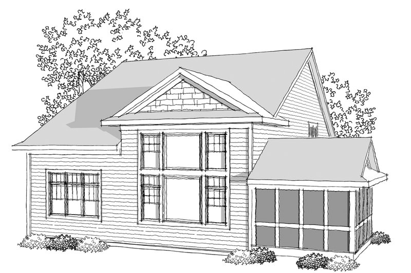 Dream House Plan - Photo 1 for Traditional House Plan #70-1035 - 3 bed, 3.5 bath