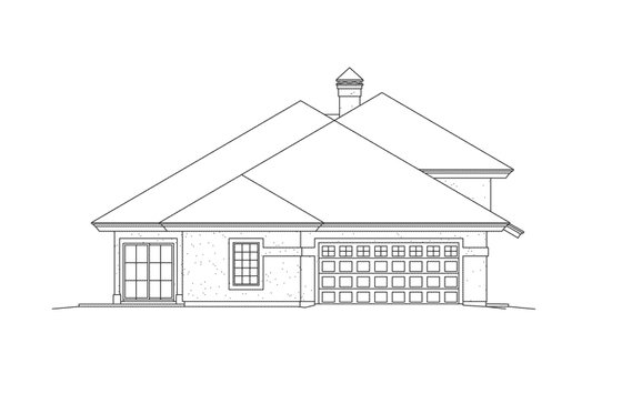 Exterior - Other Elevation for Mediterranean House Plan #57-687 - 3 bed, 2.5 bath
