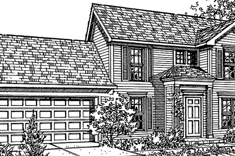 Dream House Plan - Colonial Exterior - Front Elevation Plan #320-1412