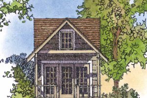 Dream House Plan - Exterior - Front Elevation for Country House Plan #1016-71 - 1 bed, 1 bath