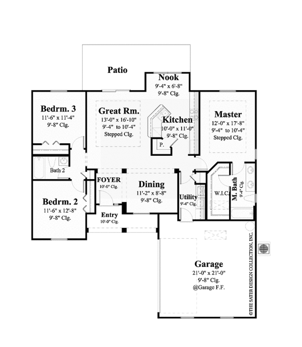 Home Plan - Southern Floor Plan - Main Floor Plan #930-438
